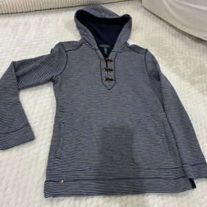 Navy Striped women’s  Hoodie